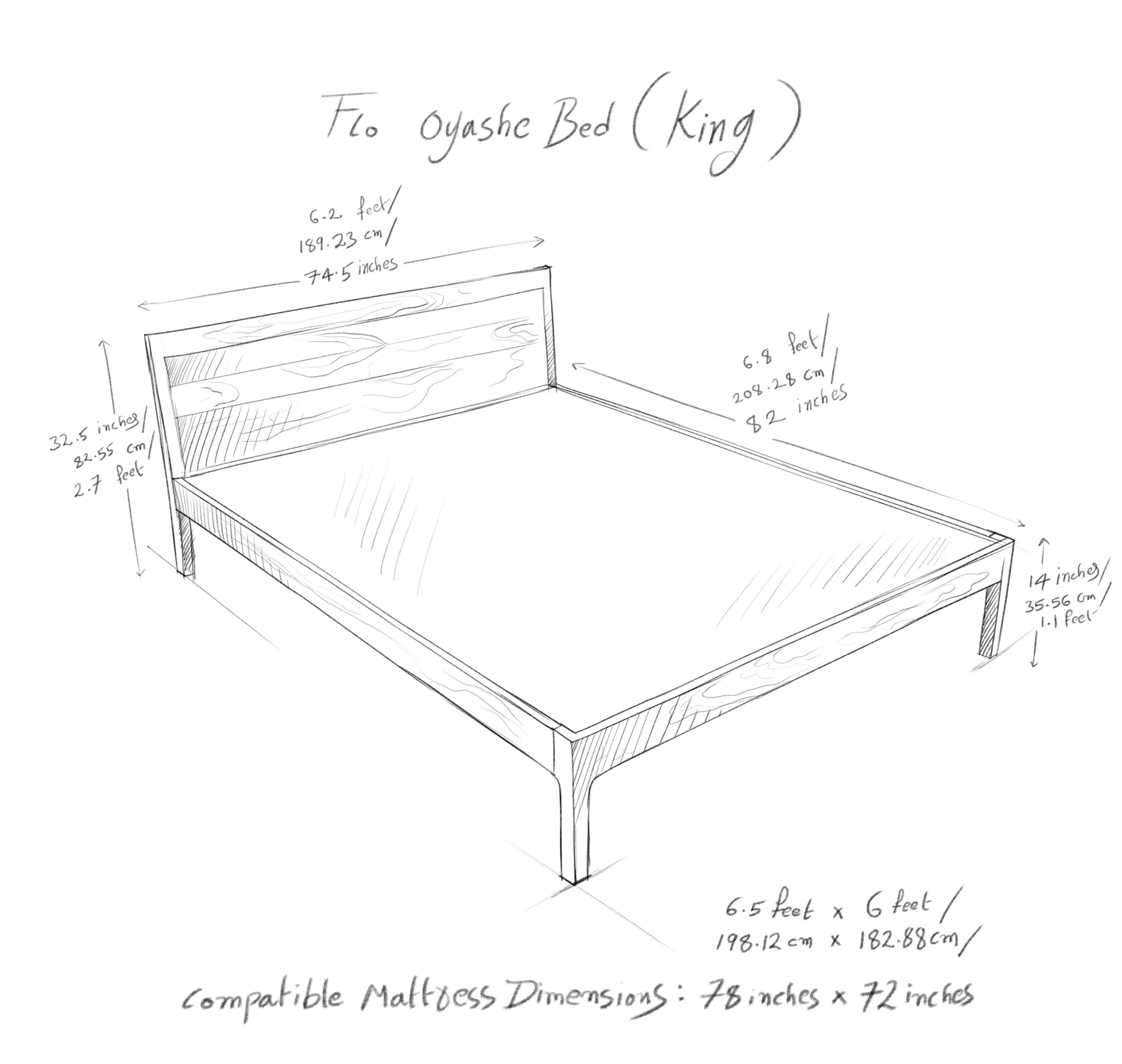 Oyashe Sheesham Wood Bed - Image 9